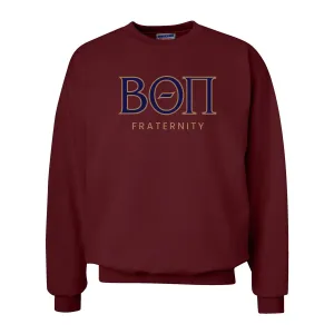 Beta Maroon Old School Crewneck