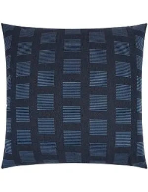 Contempo Neutrals Outdoor Pillows/Indigo Squared