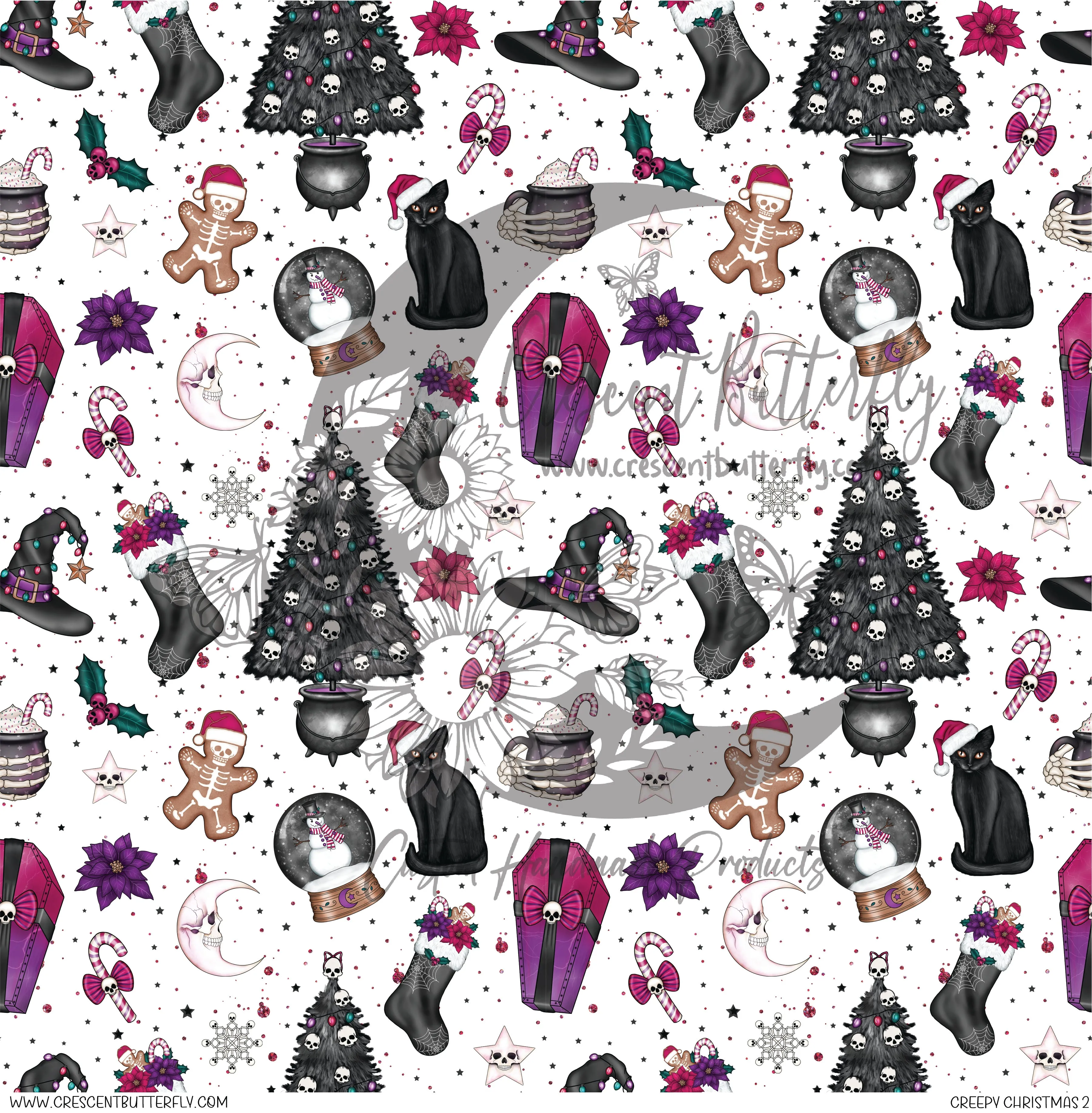 Creepy Christmas 2 Printed Vinyl Sheet/Wrap