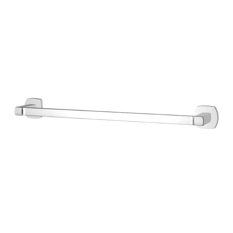 Deckard 20.03" Flat Square Towel Bar in Polished Chrome