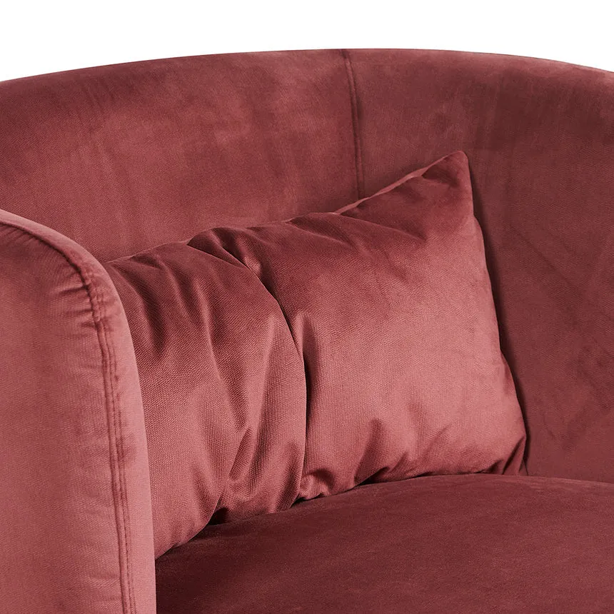 Fabric Armchair - Elegant Plum