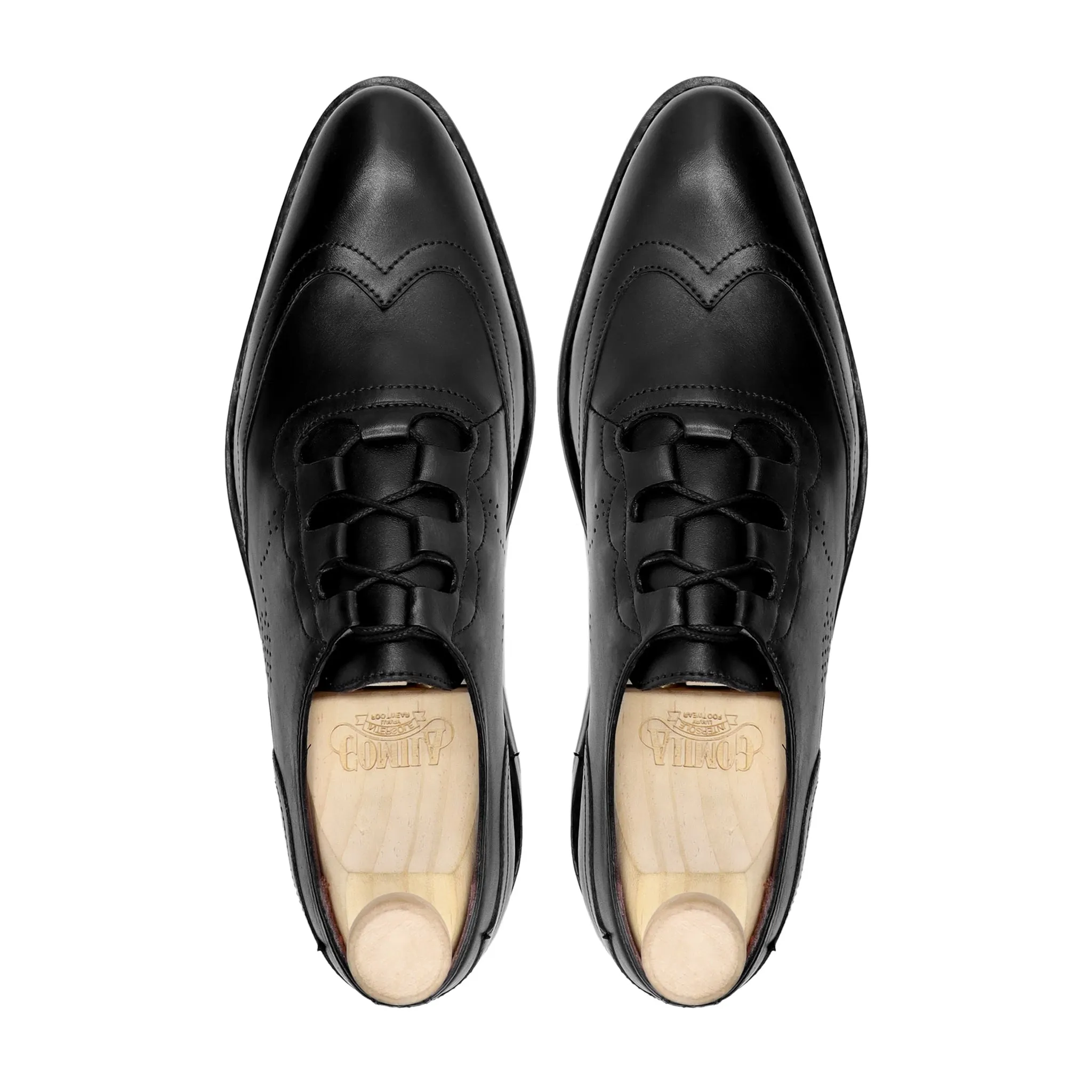 Freda - Men's Black Calf Leather Oxford Shoe