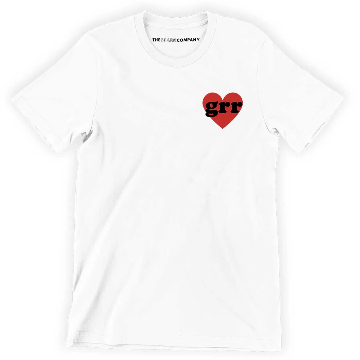 Grr Heart Embroidered Men's Feminist T-Shirt