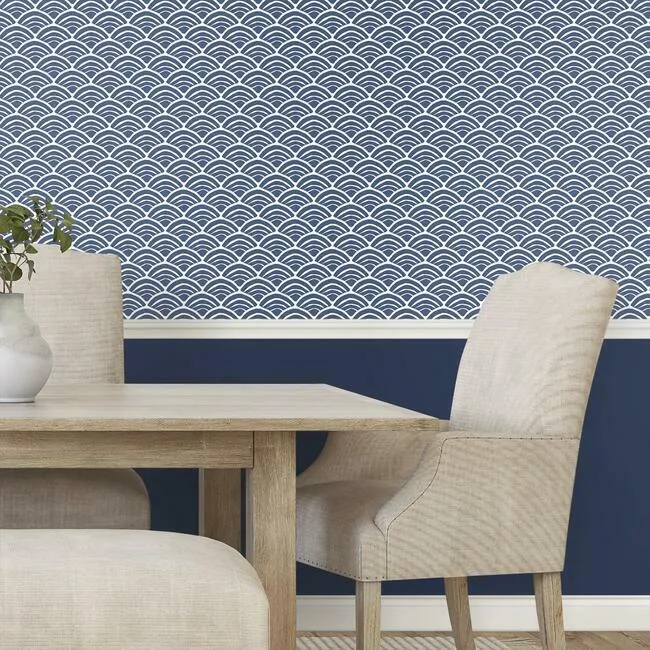 Jane Dixon Coastal Scallop Peel & Stick Wallpaper