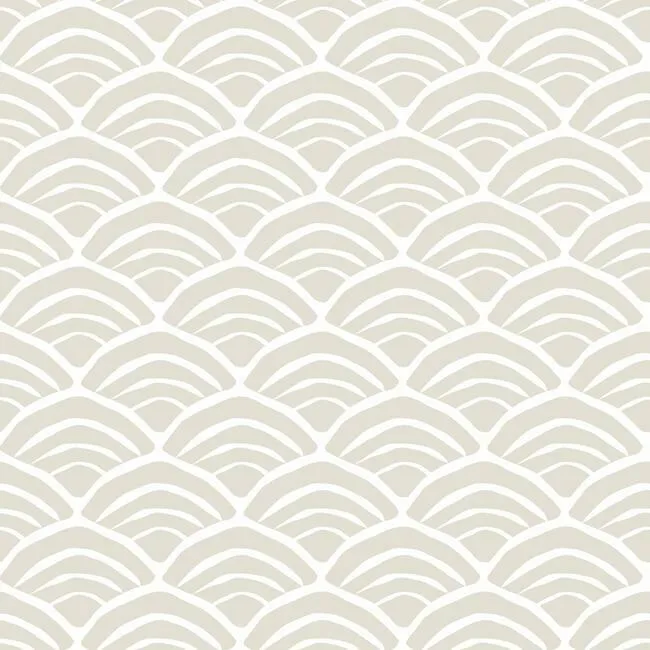 Jane Dixon Coastal Scallop Peel & Stick Wallpaper