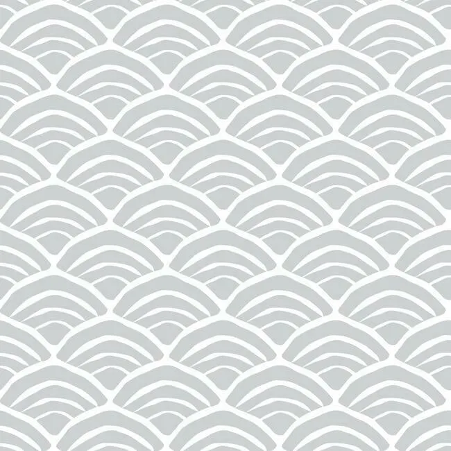 Jane Dixon Coastal Scallop Peel & Stick Wallpaper