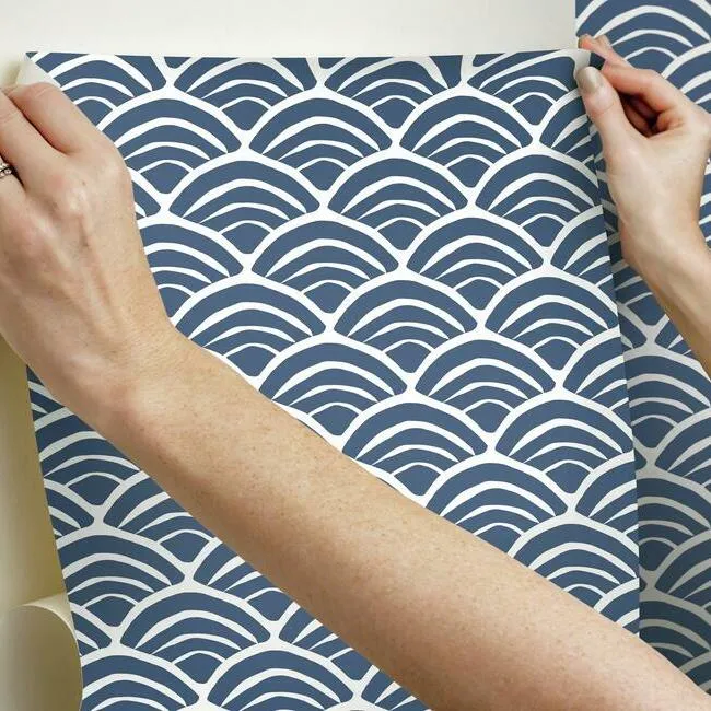 Jane Dixon Coastal Scallop Peel & Stick Wallpaper