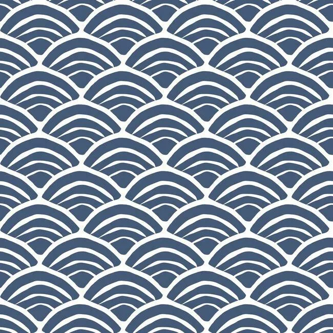 Jane Dixon Coastal Scallop Peel & Stick Wallpaper