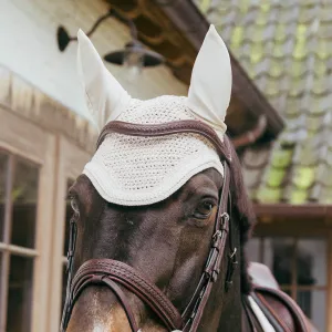 Kentucky Horsewear Wellington Plaited Cord Fly Veil - Beige