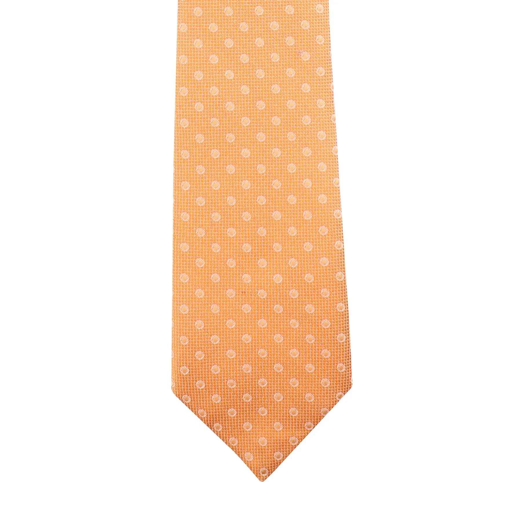 Kovove Orange Polka Dot Necktie and Pocket Square Gift Box