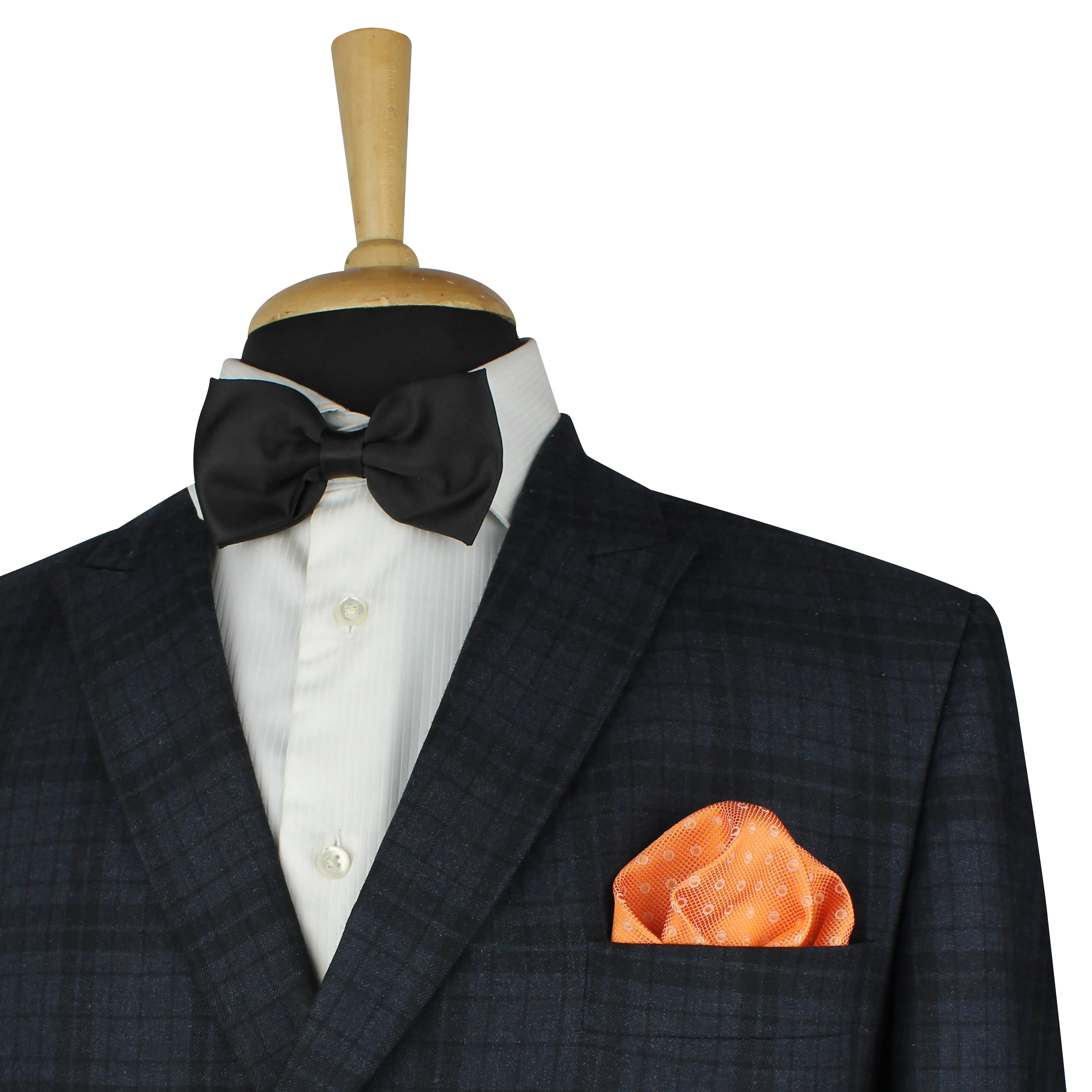 Kovove Orange Polka Dot Necktie and Pocket Square Gift Box