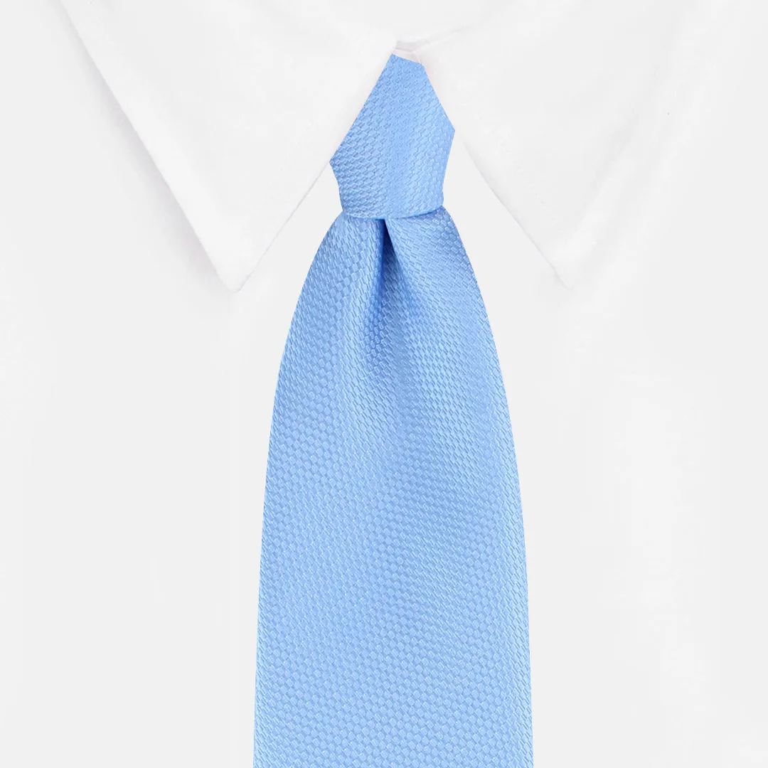 Kovove The Self Dash Line Blue Necktie For Men