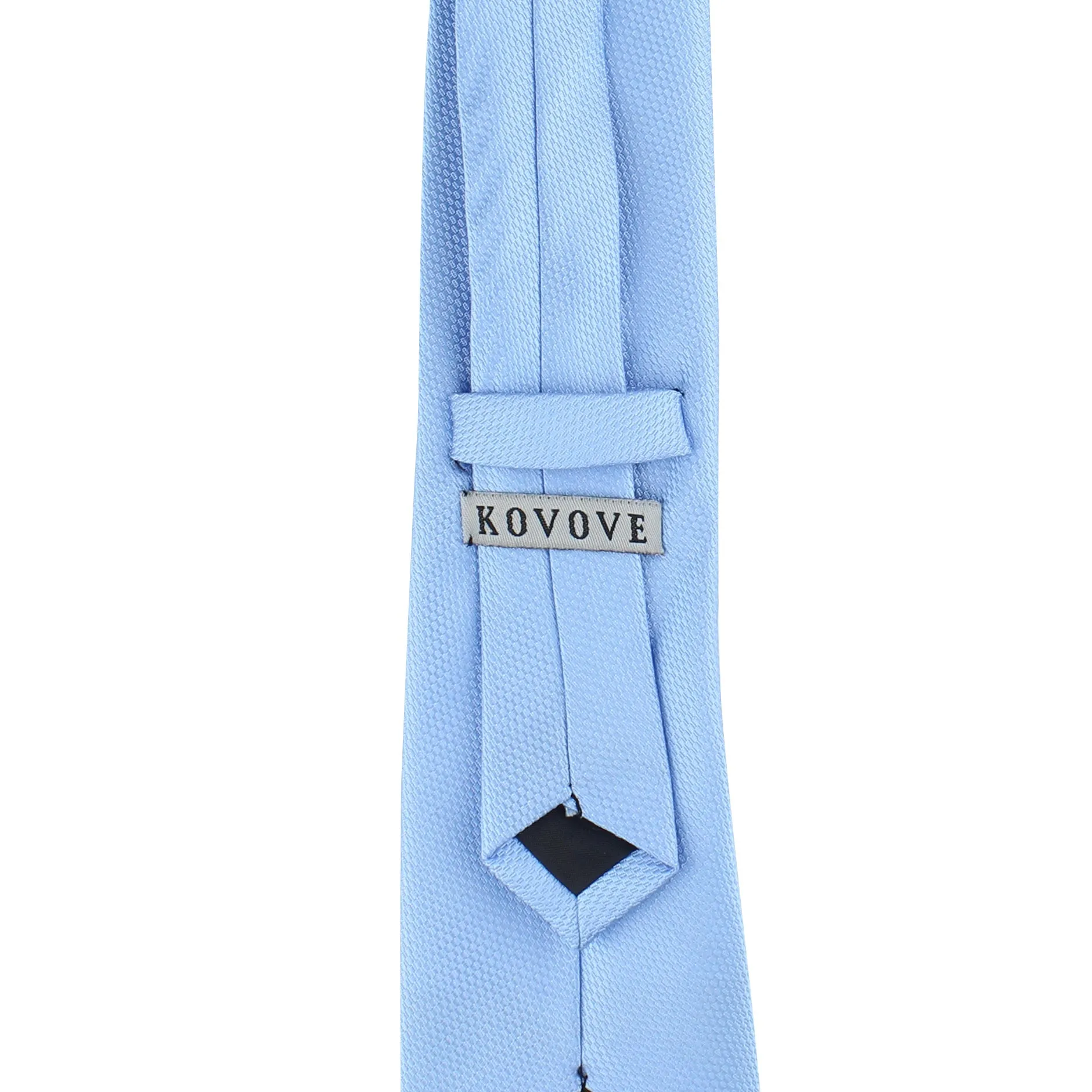 Kovove The Self Dash Line Blue Necktie For Men