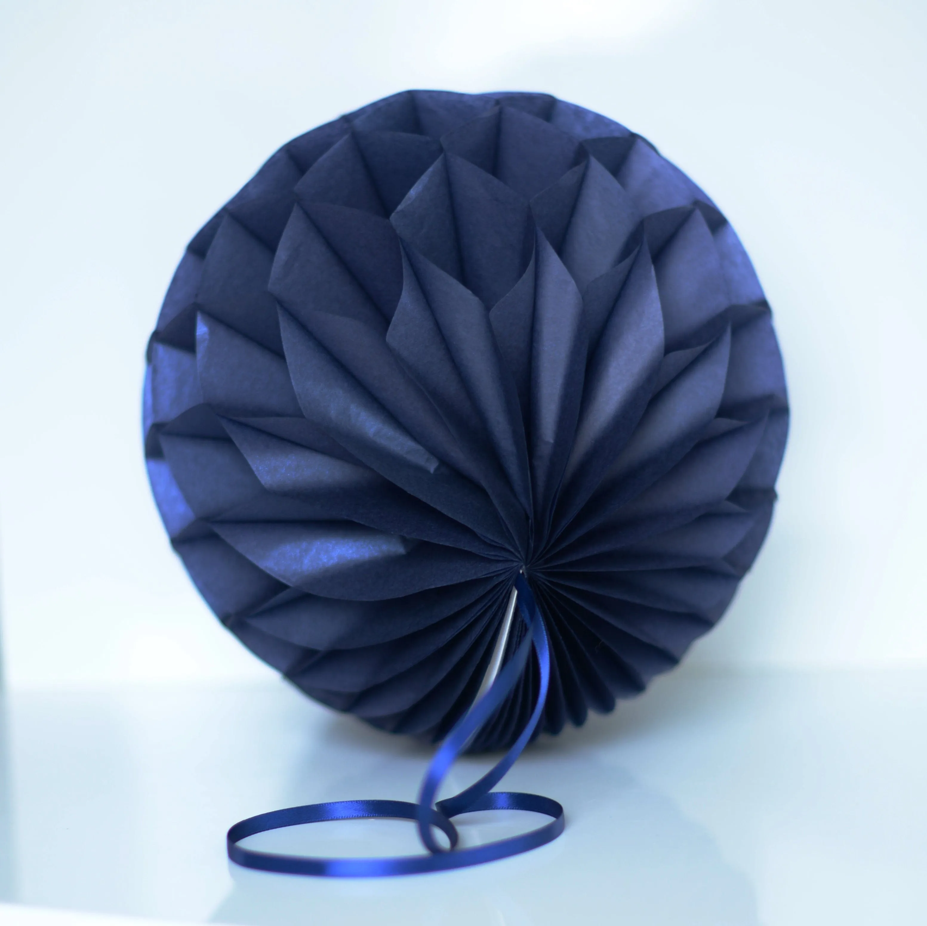 Pearlesence Navy blue paper honeycomb - hanging party decoration