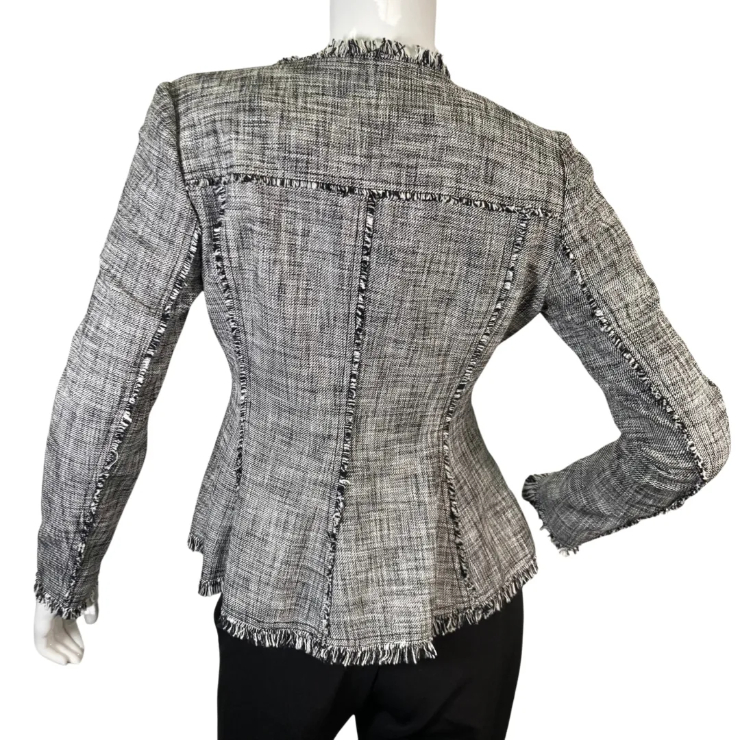 Rebecca Taylor Tweed Zipper Blazer