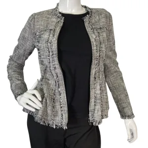 Rebecca Taylor Tweed Zipper Blazer