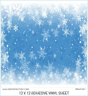 Snowflake 1 Printed Vinyl Sheet