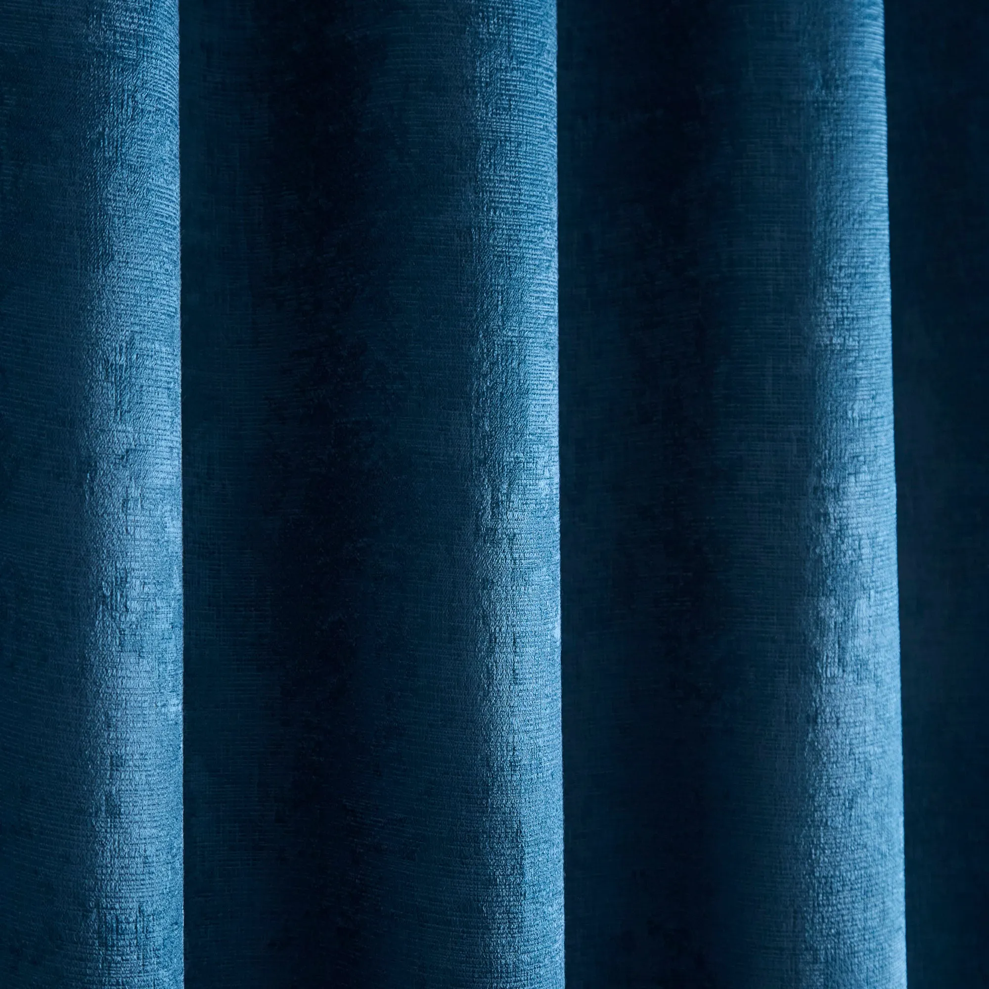 Strata Pair of Eyelet Curtains by Fusion in Teal